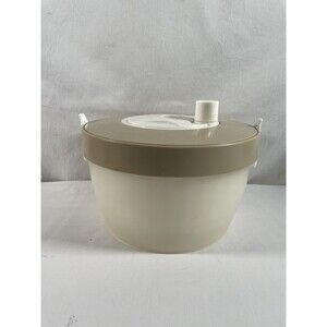 Vintage 1970s HOAN Southbury 4 Pcs Salad Spinner Biege Clean
